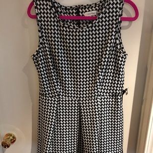 Calvin Klein black & white dress